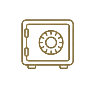 Cassaforte in camera per custodire oggetti di valore