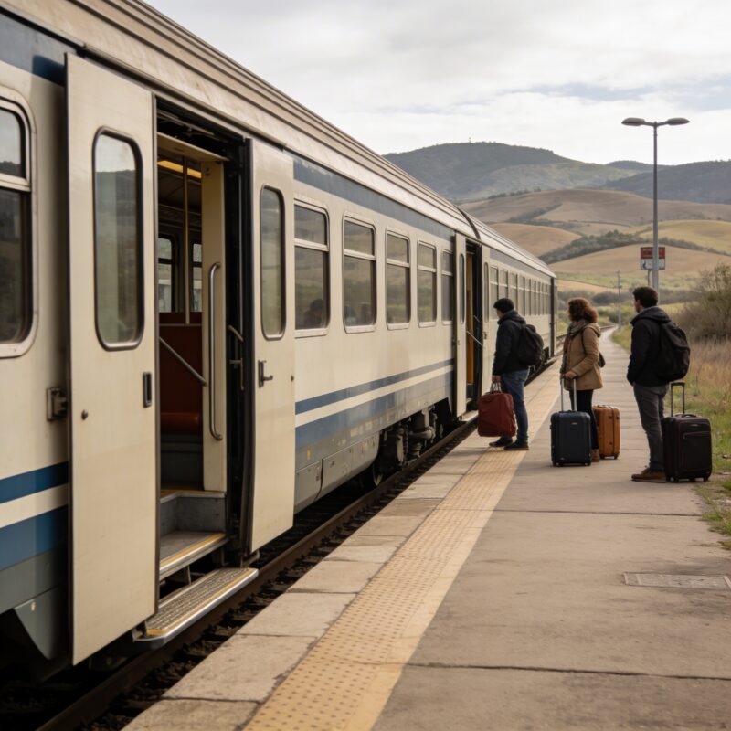 in treno - Dimore dei Mercanti